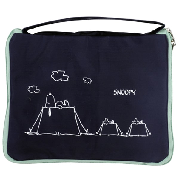 Snoopy Folding Basket Bag (Navy)
