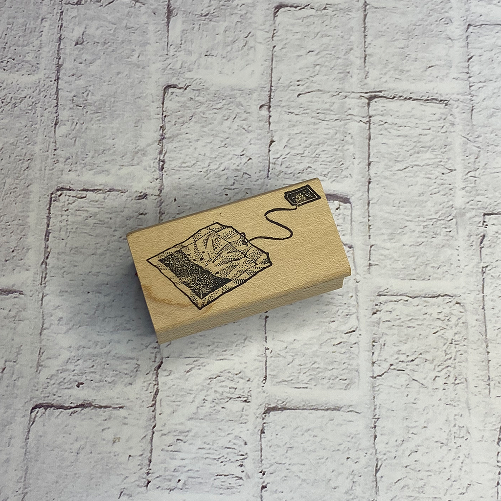 100 Proof Press Rubber Stamp - Tea Bag