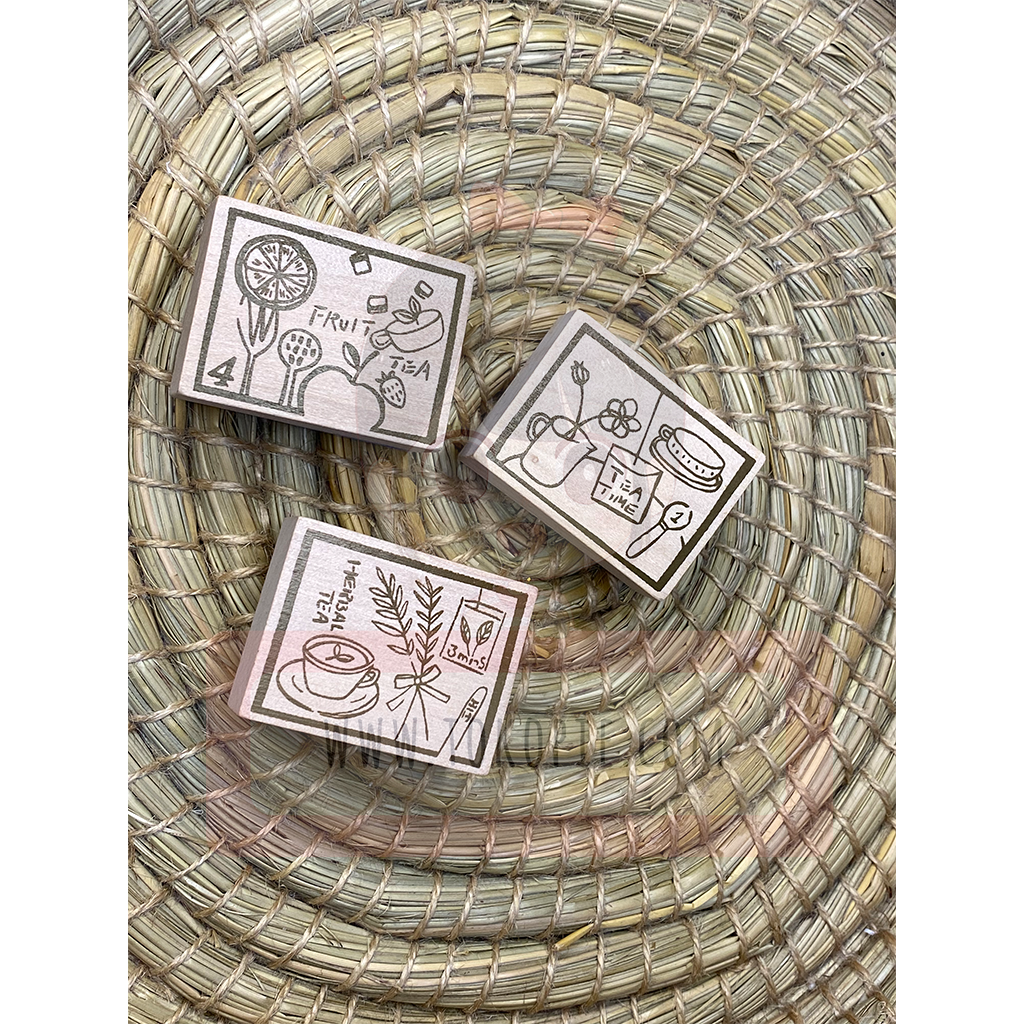 Chamil Garden Limited Edition Rubber Stamp Set Tea