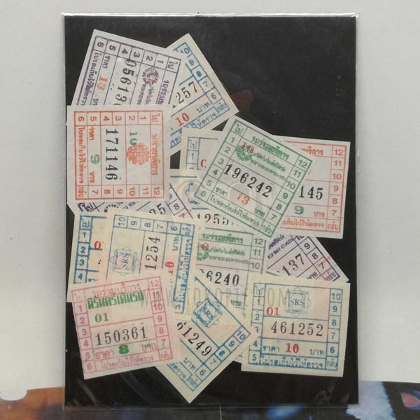 Thailand Bus Vintage Ticket A