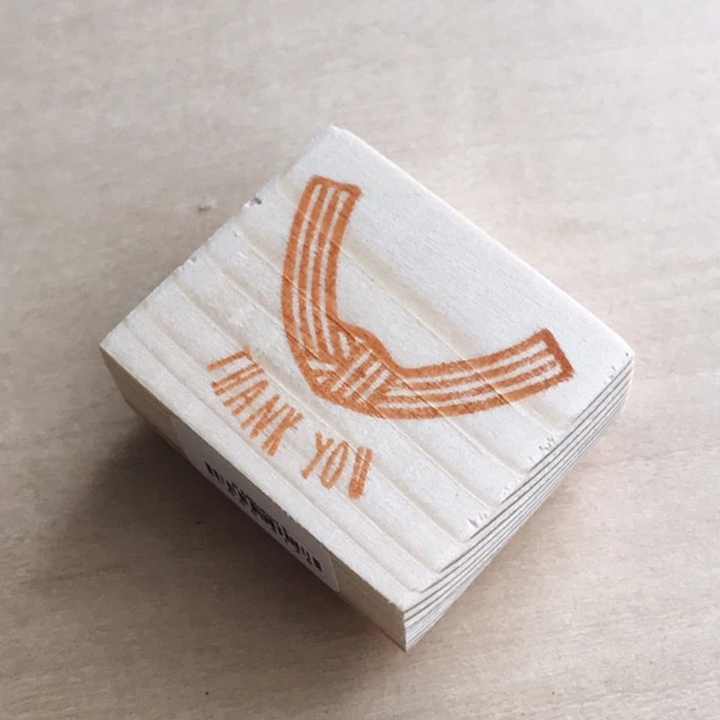 Mizuhiki Rubber Stamp Thank You
