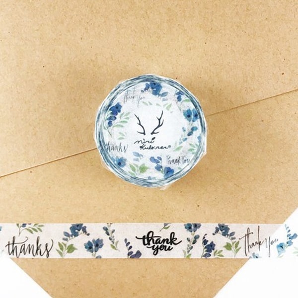 Round Top MiriKulo:rer Masking Tape - Thank You