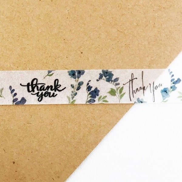 Round Top MiriKulo:rer Masking Tape - Thank You