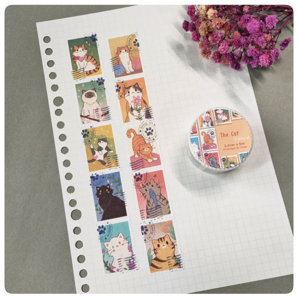 Jooing Art Washi Sampler Postage Stamp