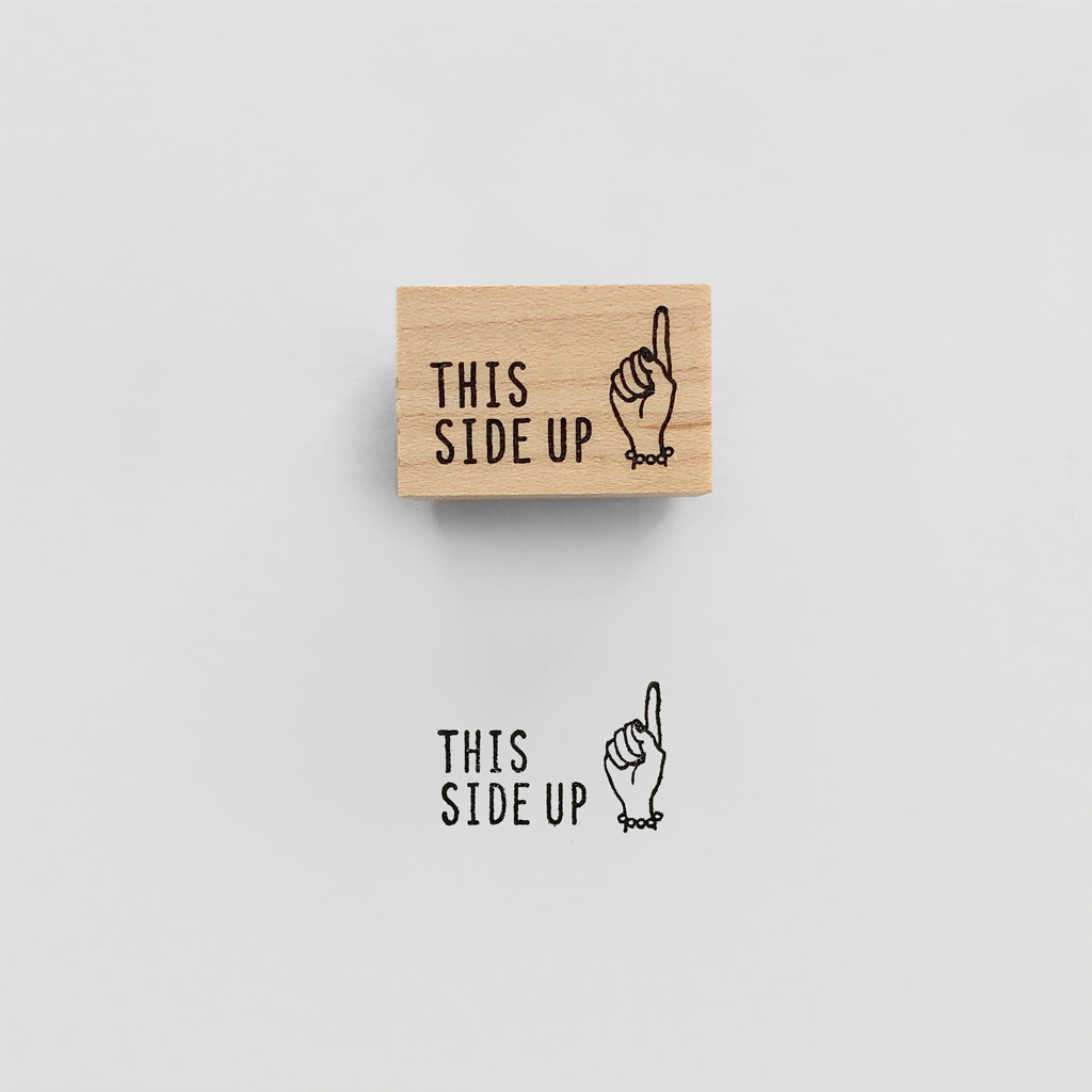 Knoopworks Rubber Stamp - This Side Up