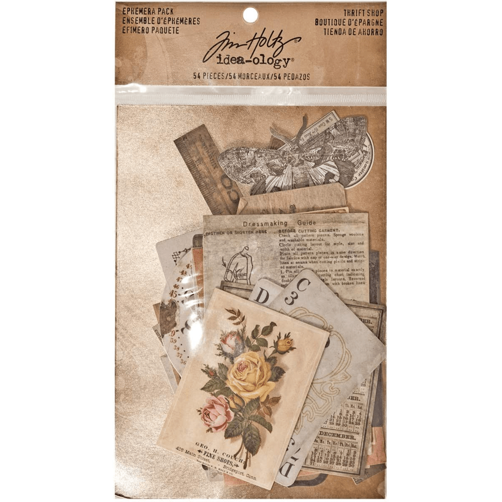 Tim Holtz Idea-Ology Vellum Ephemera Thrift Shop