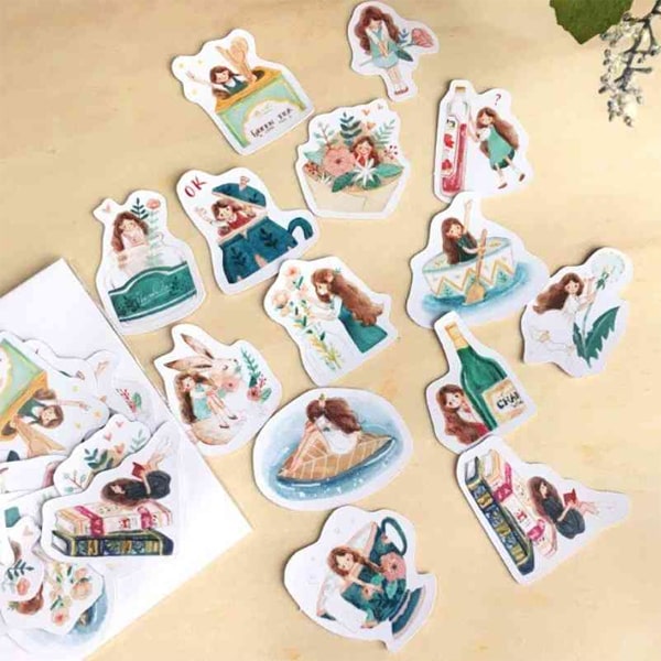 Carrie Illustration Flake Sticker Thumb Finger Story