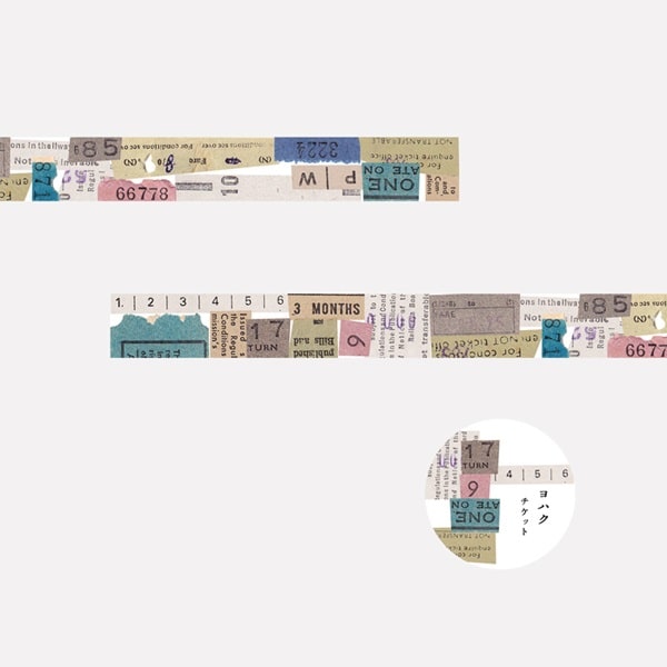 Yohaku Masking Tape - Vintage Ticket