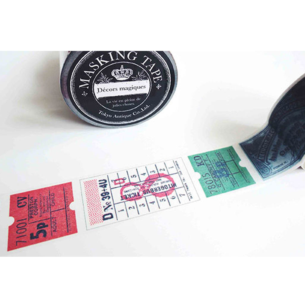 Tokyo Antique Masking Tape - Overseas Ticket