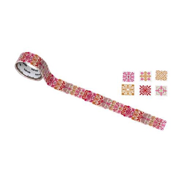 Bande Masking Roll Sticker Petit Tile Red