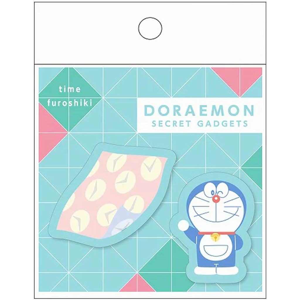 Doraemon Die Cut Sticky Note - Time Furoshiki
