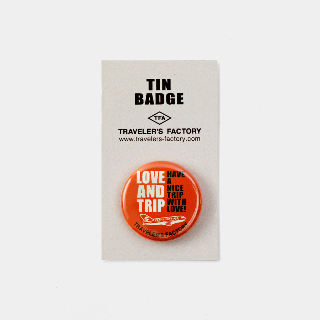 Traveler's Factory Tin Badge Love And Trip