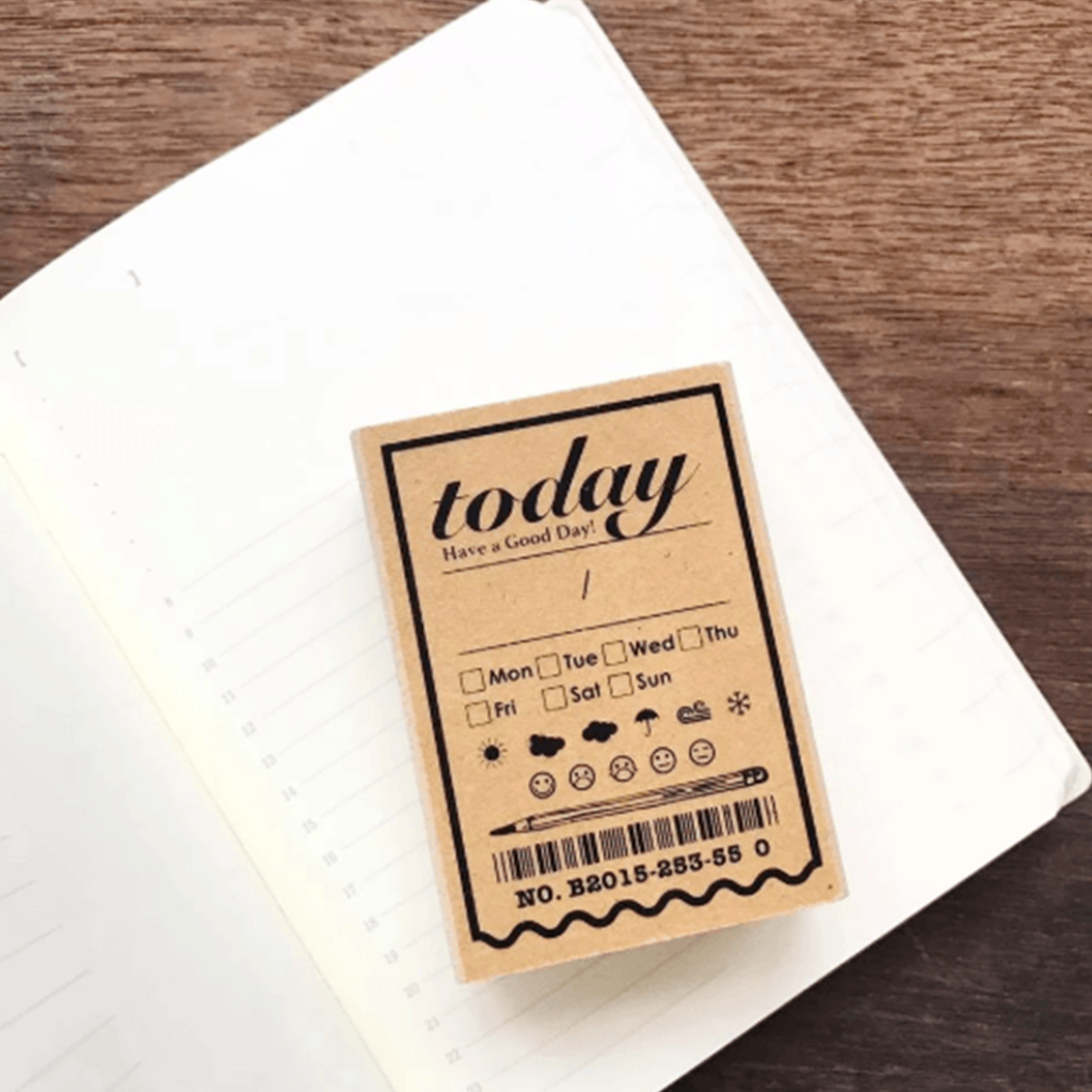 Lihaopaper Rubber Stamp - Today Date