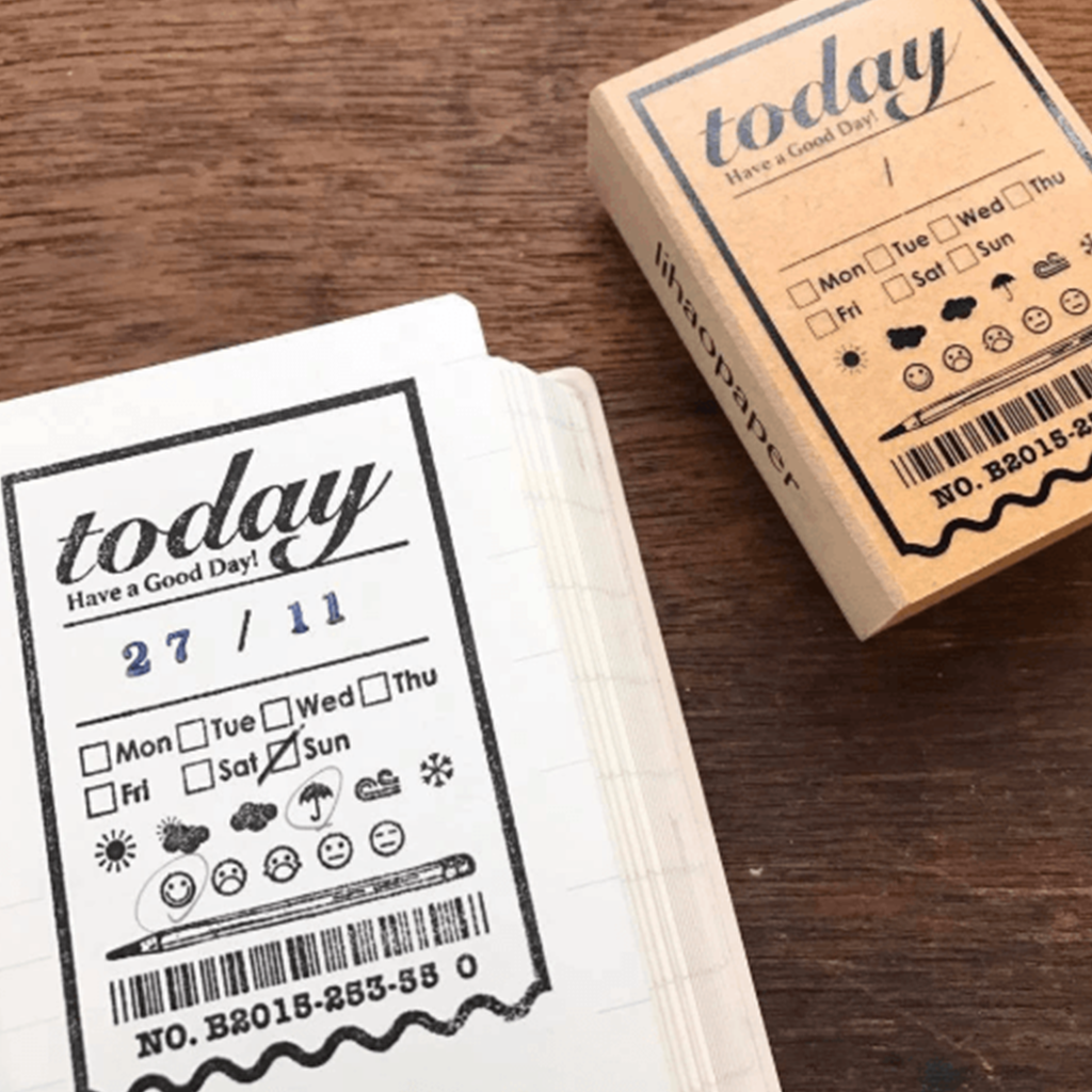 Lihaopaper Rubber Stamp - Today Date