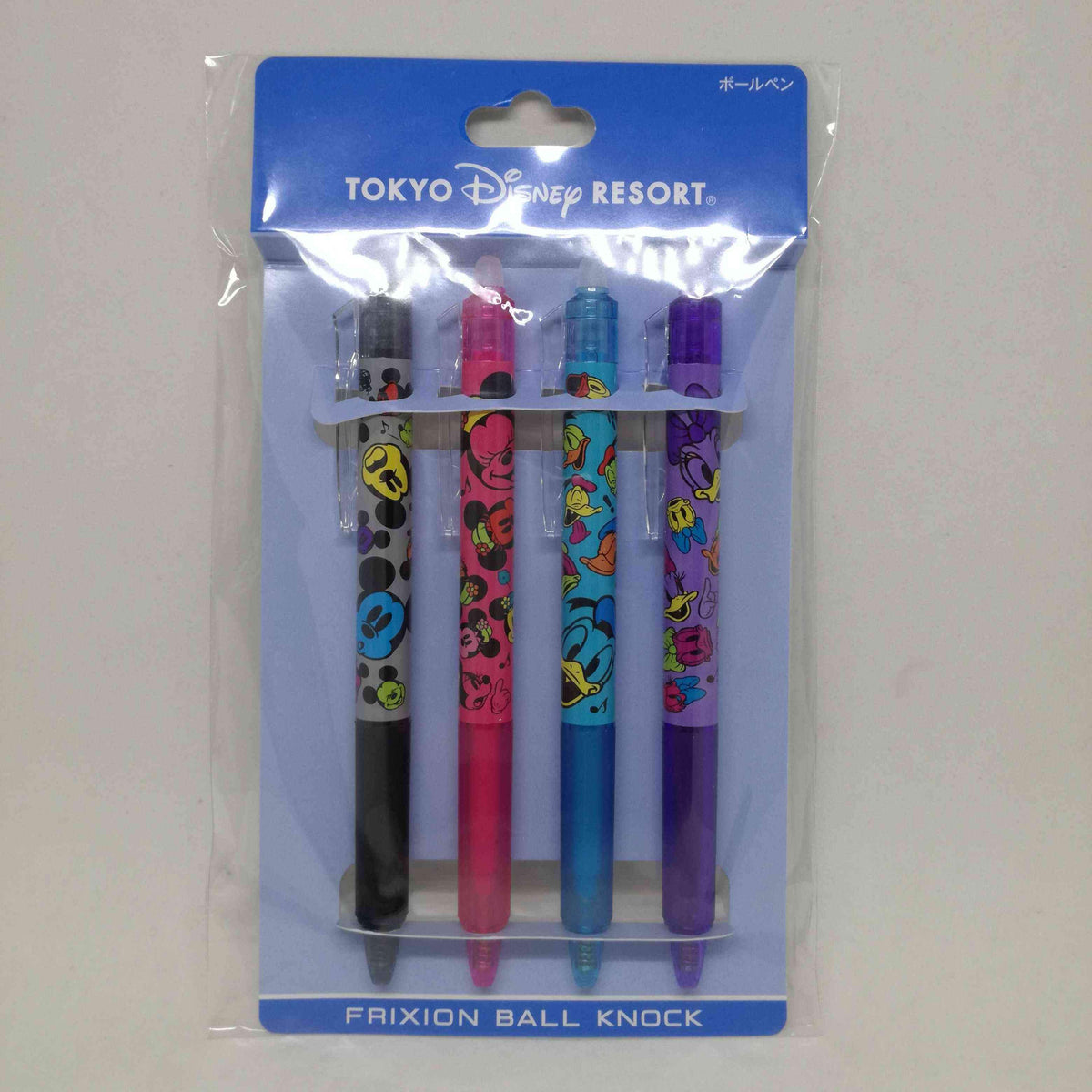 Tokyo Disney Resort Frixion Ball Knock Set 4 Disney Characters