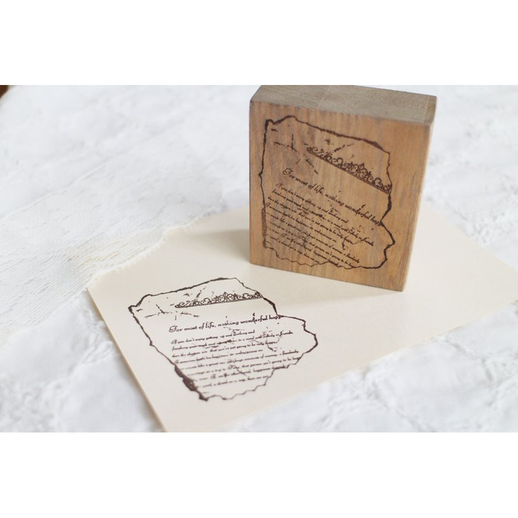 Beach Field Rubber Stamp - The Torn Page