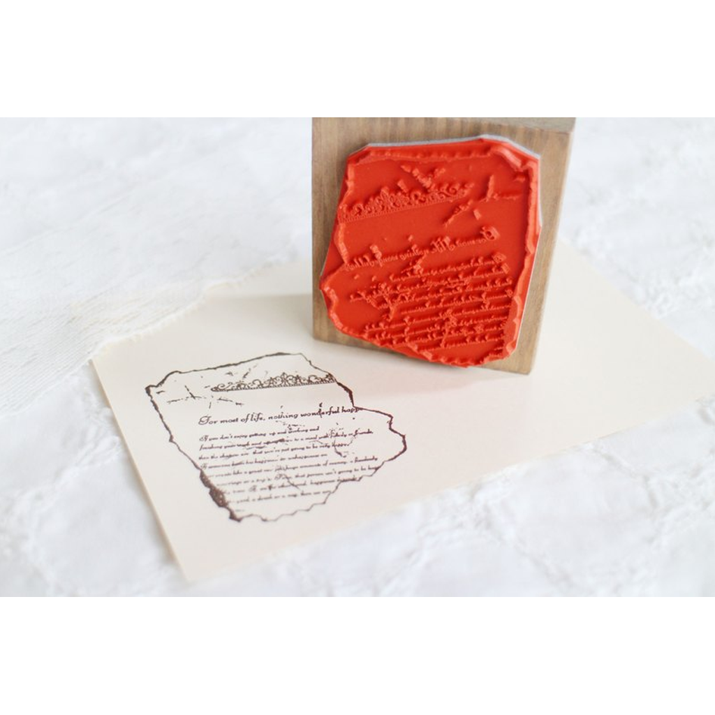 Beach Field Rubber Stamp - The Torn Page