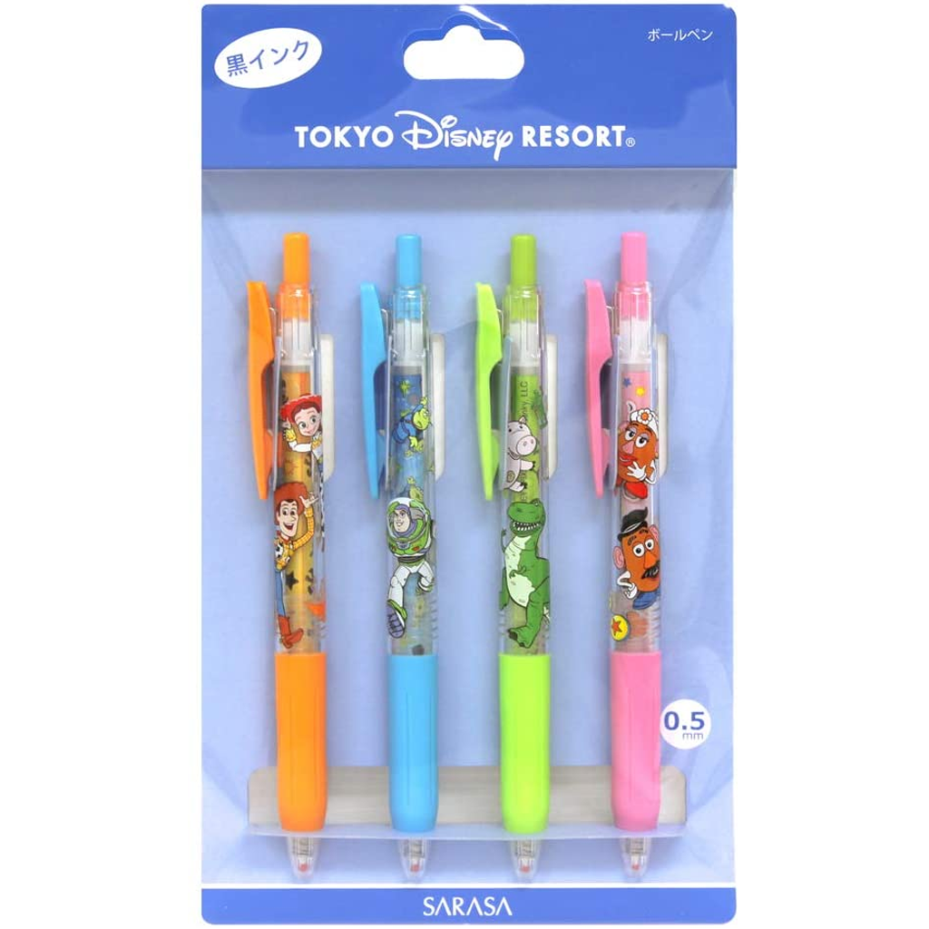 Tokyo Disney Resort Sarasa Ballpoint Pen Toy Story Set 4