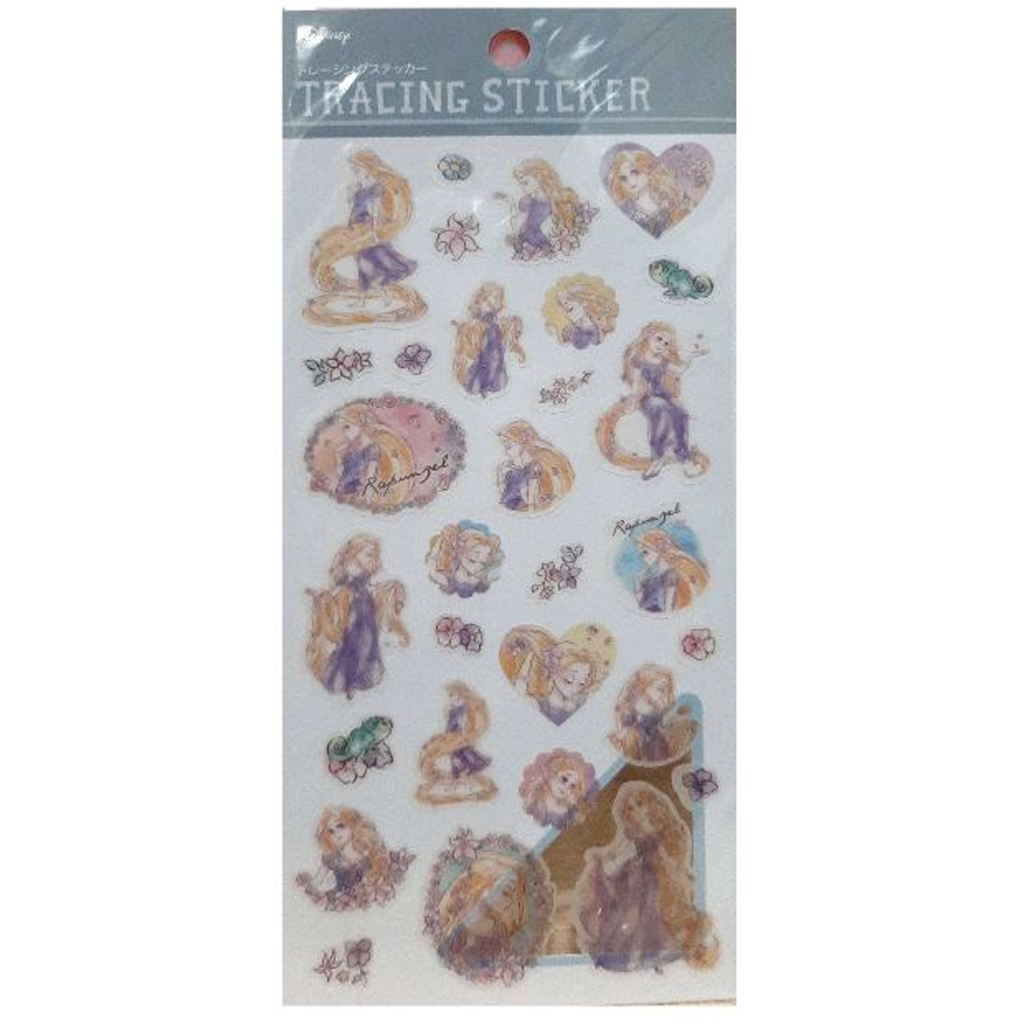 Kamio Japan Disney Princess Rapunzel Tracing Sticker