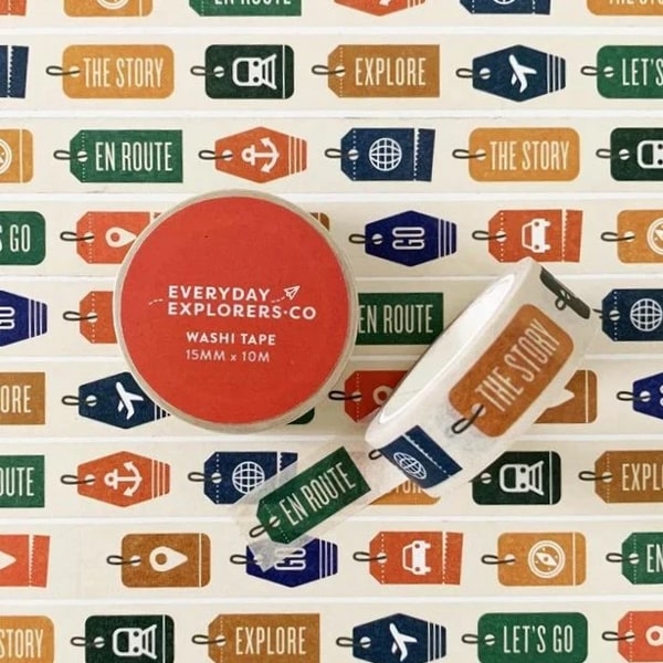 Everydayexplorers.co Masking Tape - Travel Tags