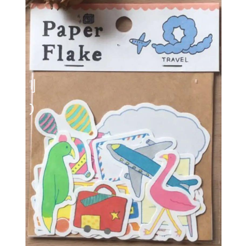 AIUEO Decorative Paper Flake Travel