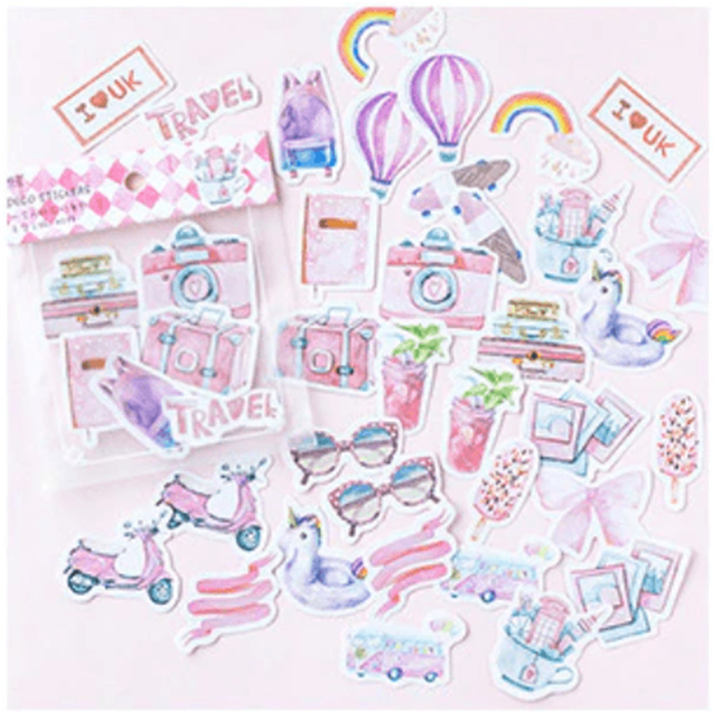 Mo.Card Travel Deco Stickers