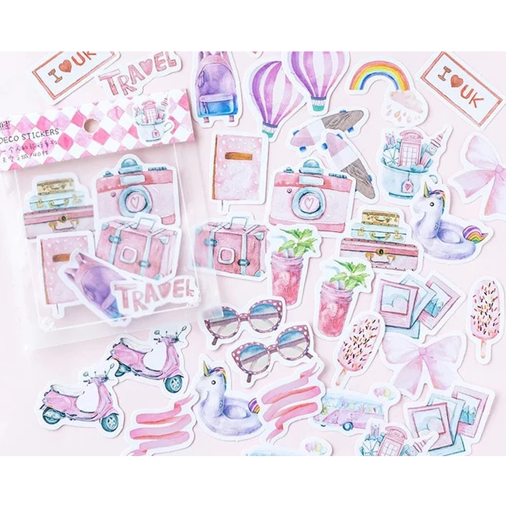 Mo.Card Travel Deco Stickers