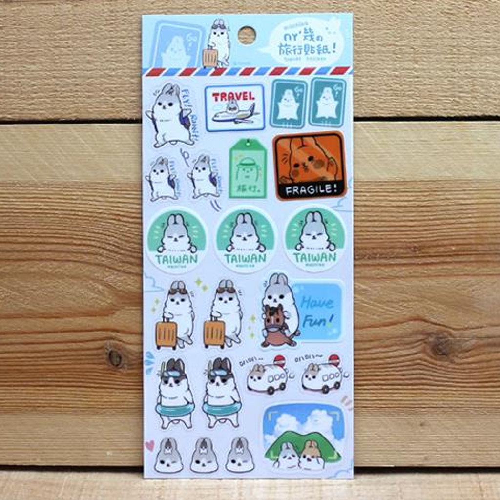 Ethos Illustration Transparent Sticker - Machiko Travel