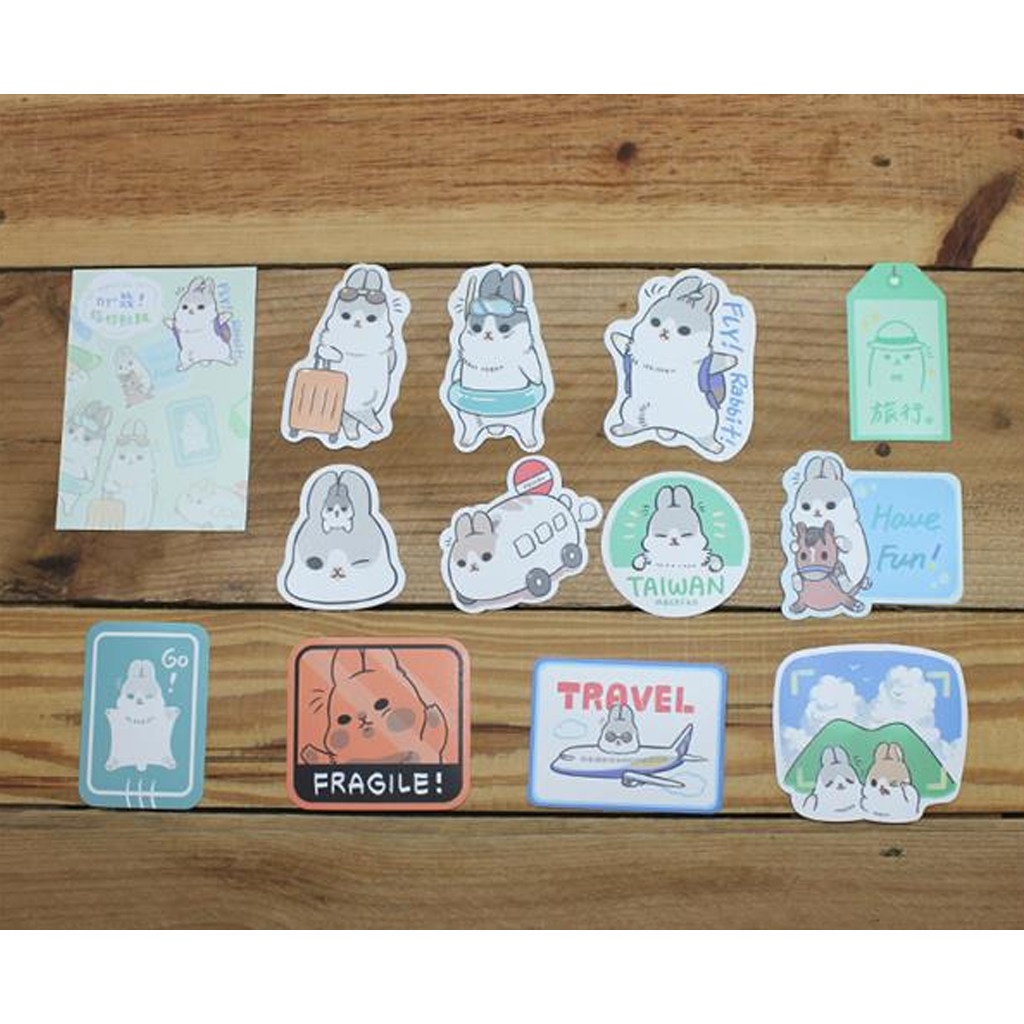 Ethos Flake Sticker Rabbits Travel