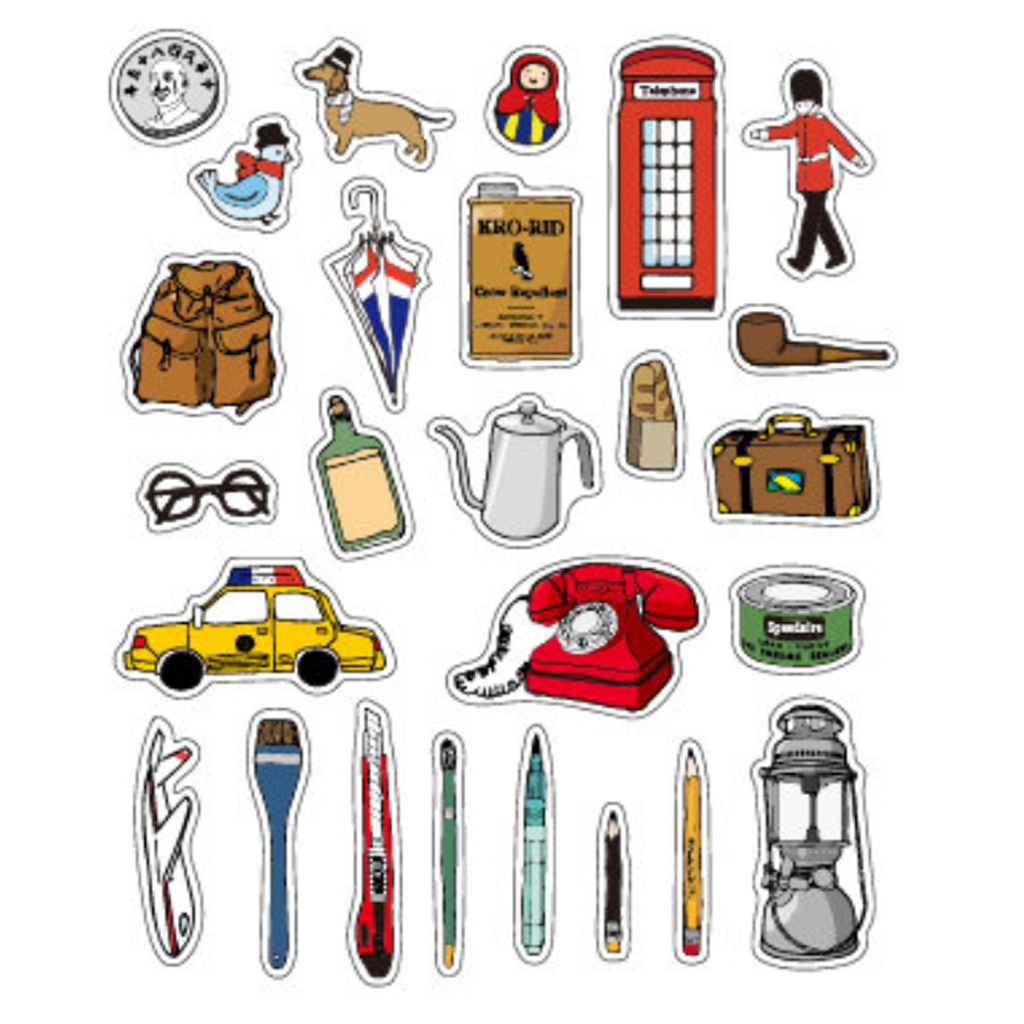 C.Ching Decoration Flake Sticker Travel Time