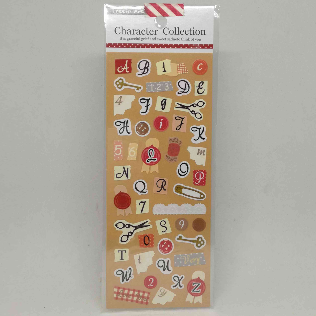 Treein Art Character Collection Sticker - Alphabet