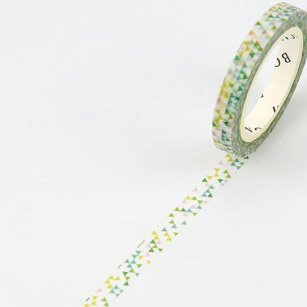 BGM Masking Tape Green Triangle