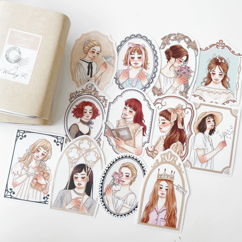 Journal Pages X Windry Ramadhina Bouquets + Trinkets Tin Stickers
