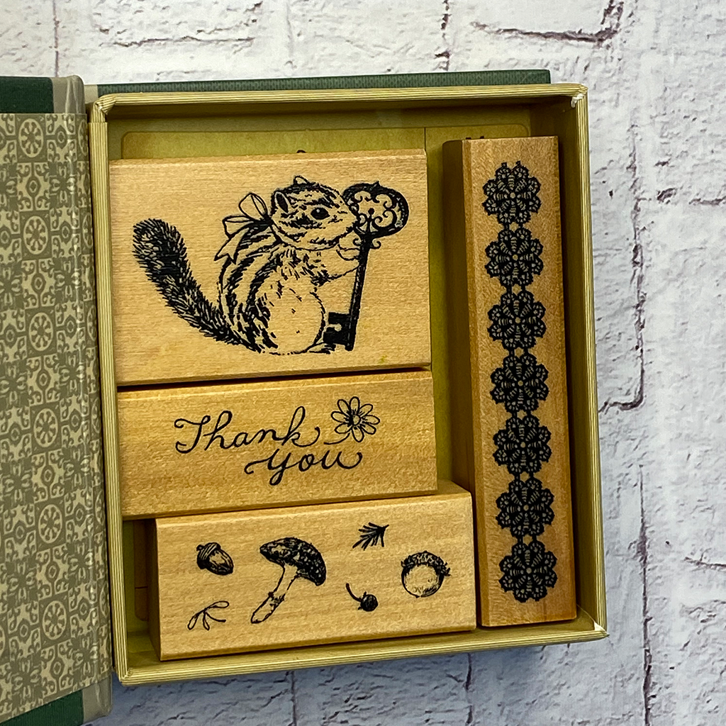 Little Library Stamp Set Squirrel