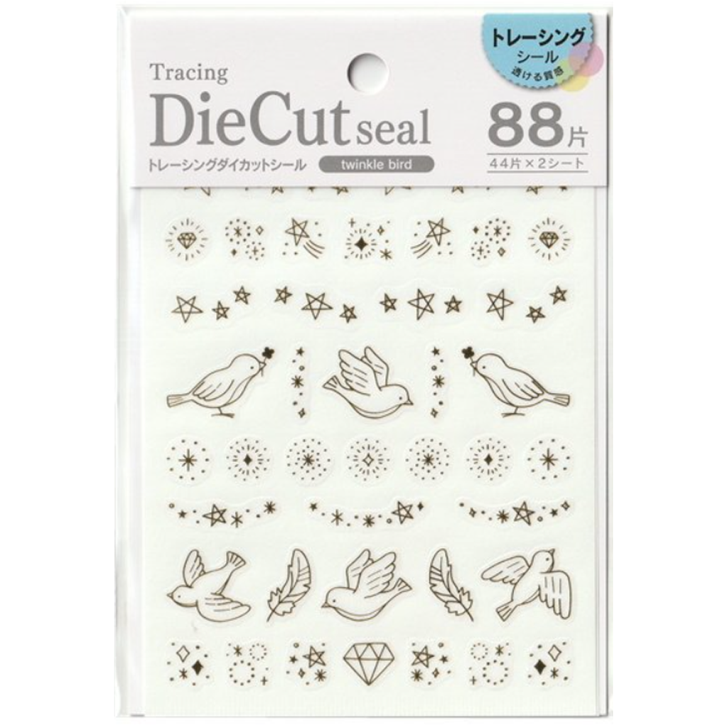 Kyowa Tracing Die Cut Sticker Twinkle Bird