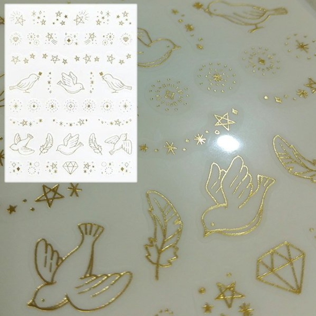 Kyowa Tracing Die Cut Sticker Twinkle Bird