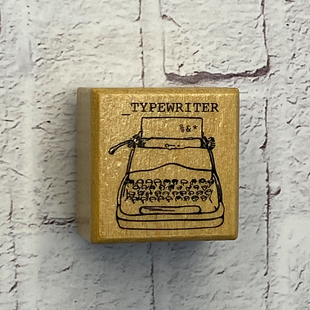 Vintage Typewriter Rubber Stamp