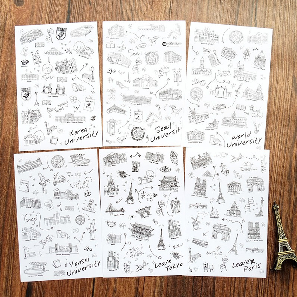 Seoul University Deco Stickers