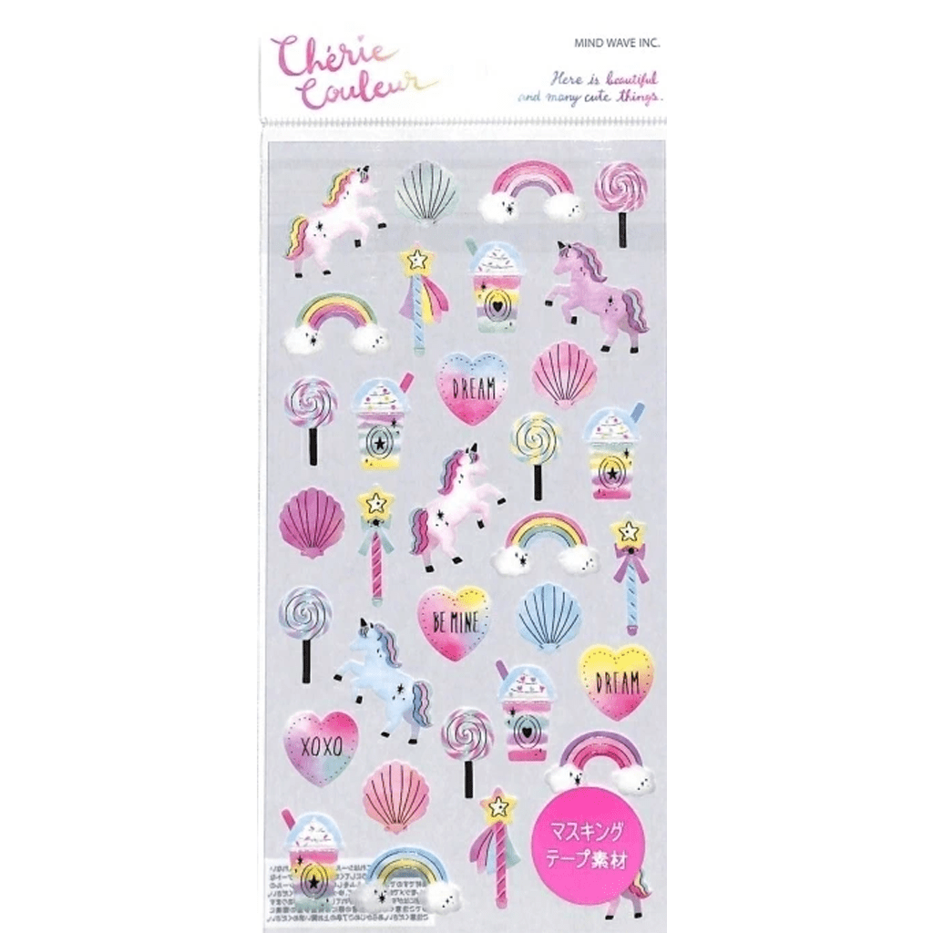 Mind Wave Cherie Couleur Sticker - Unicorn