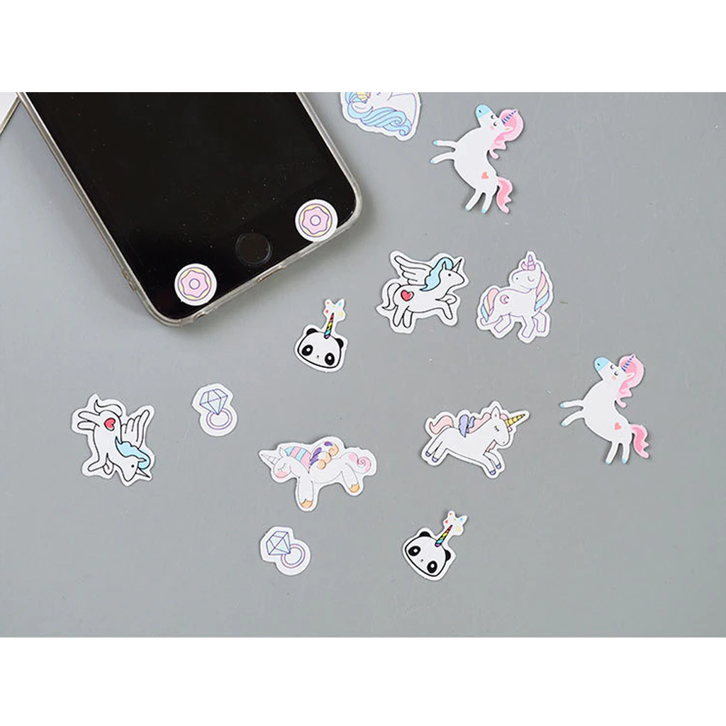 Unicorn Treein Art Flake Sticker