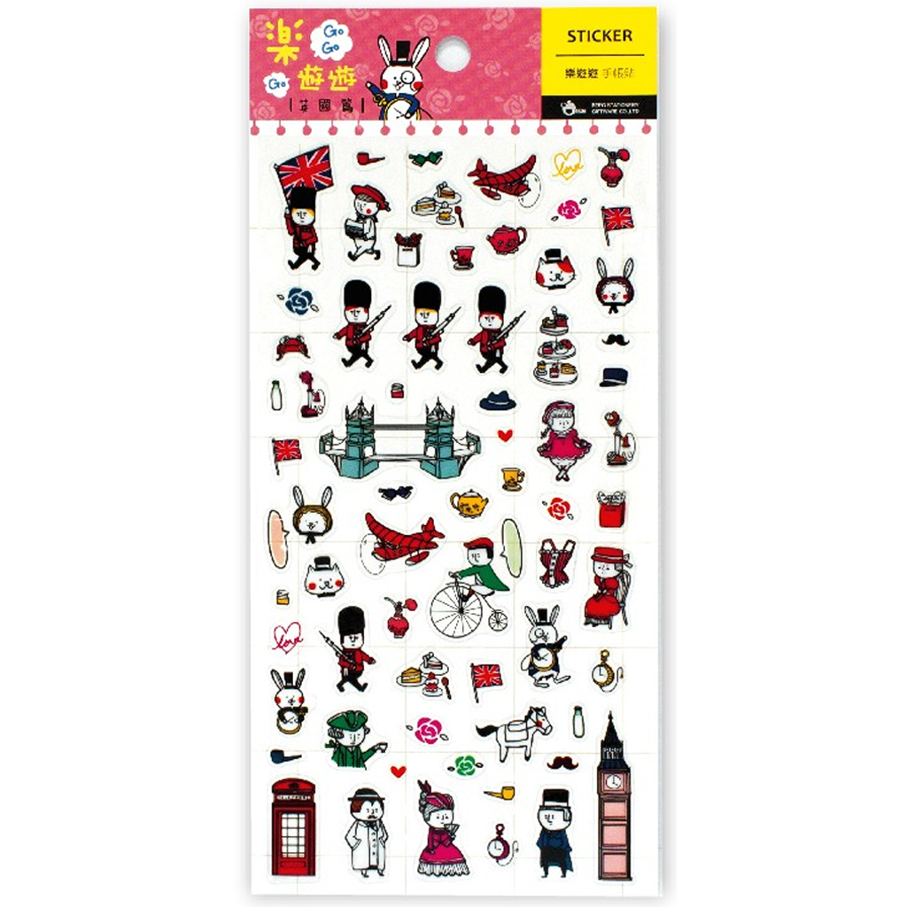 Le Tour Transparent Sticker - United Kingdom