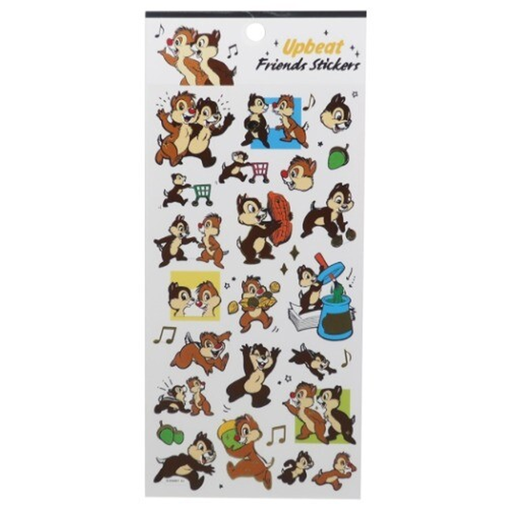 Kamio Japan Disney Chip &amp; Dale Upbeat Friends Stickers