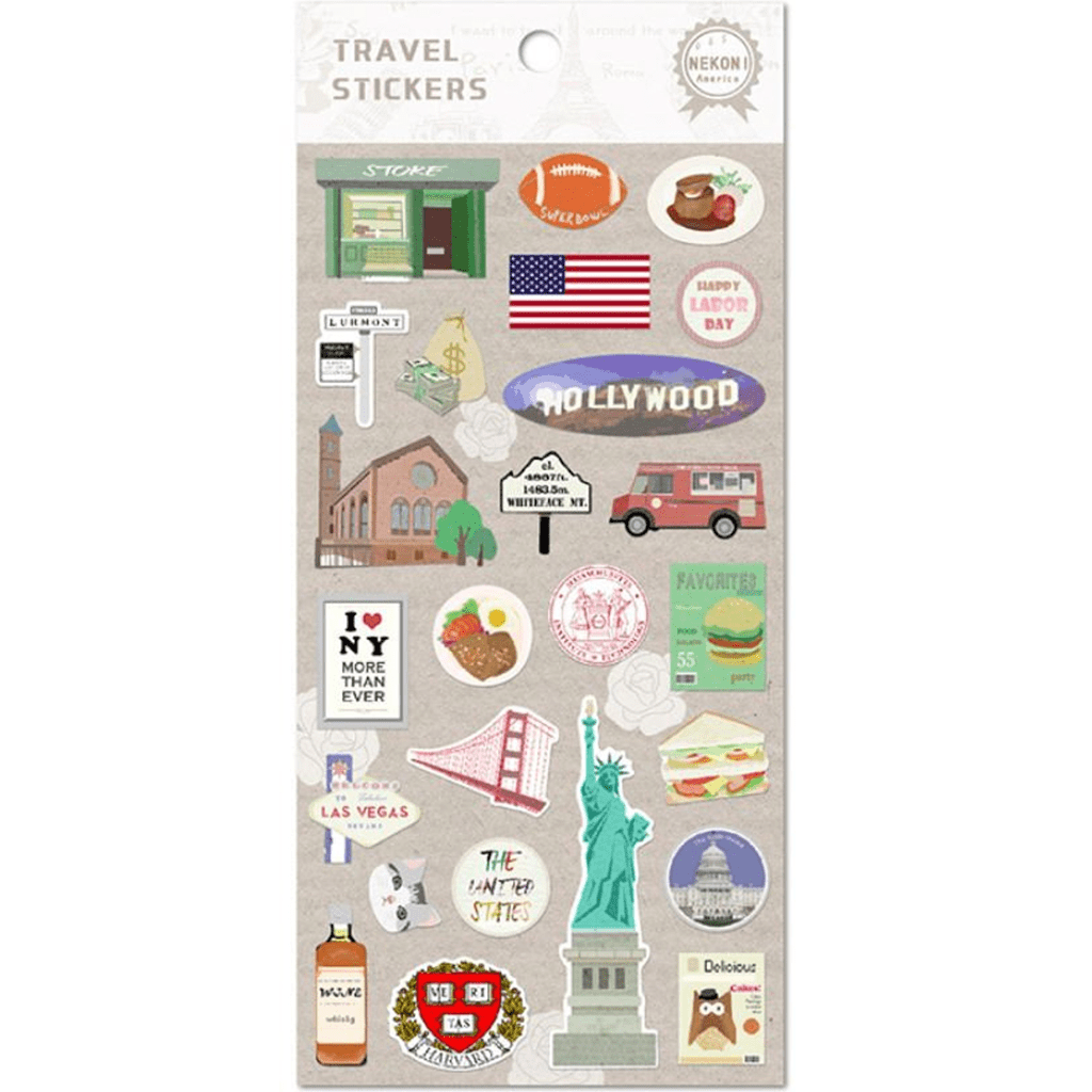 Nekoni Travel Stickers America