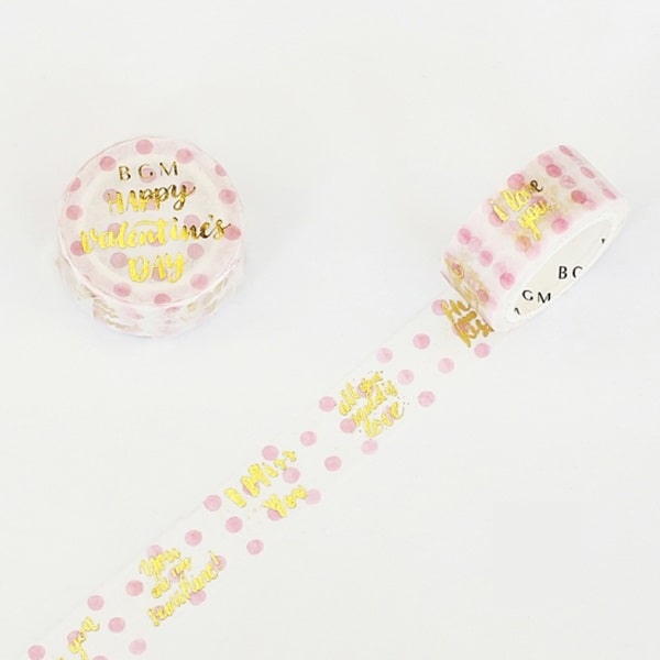 BGM Masking Tape Gold Leaf Valentine Day
