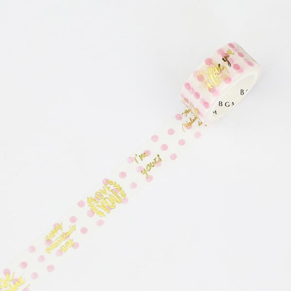 BGM Masking Tape Gold Leaf Valentine Day
