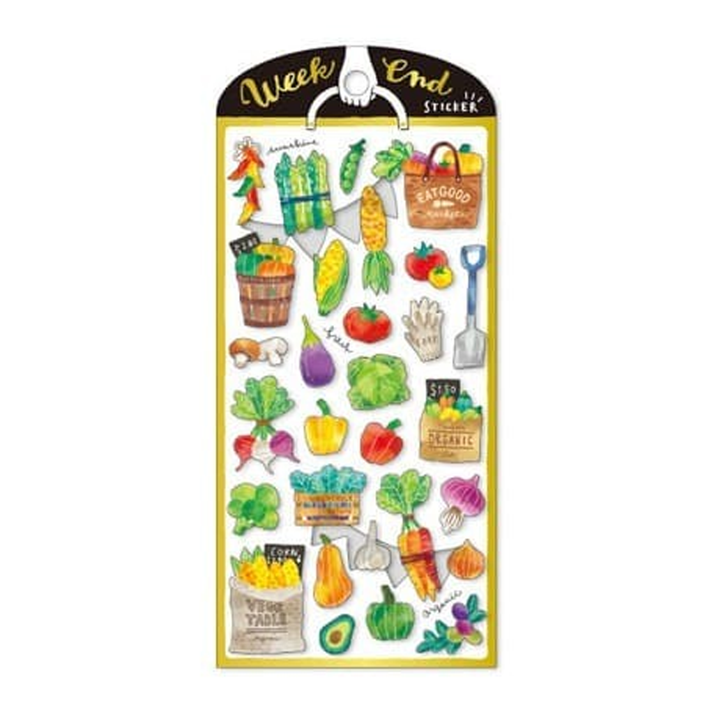 Mind Wave Weekend Sticker Organic Vegetable