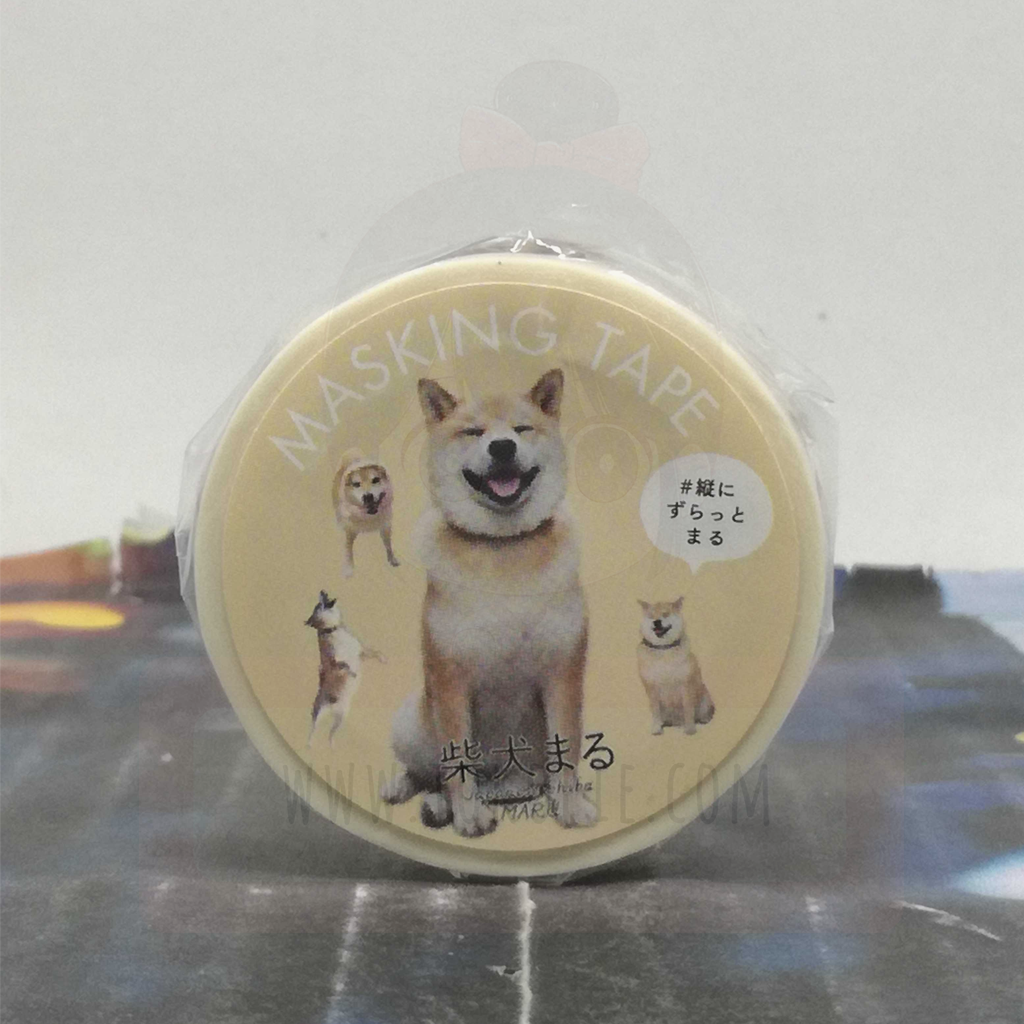 Japanese Shiba Inu Masking Tape Vertically Staggered