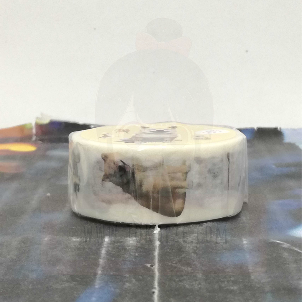 Japanese Shiba Inu Masking Tape Vertically Staggered