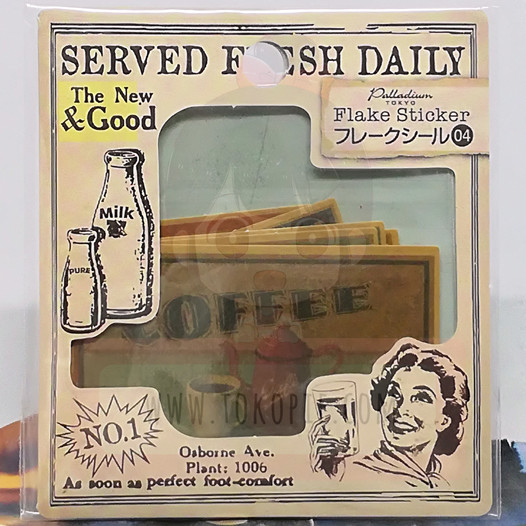 Palladium Vintage Label Flake Sticker