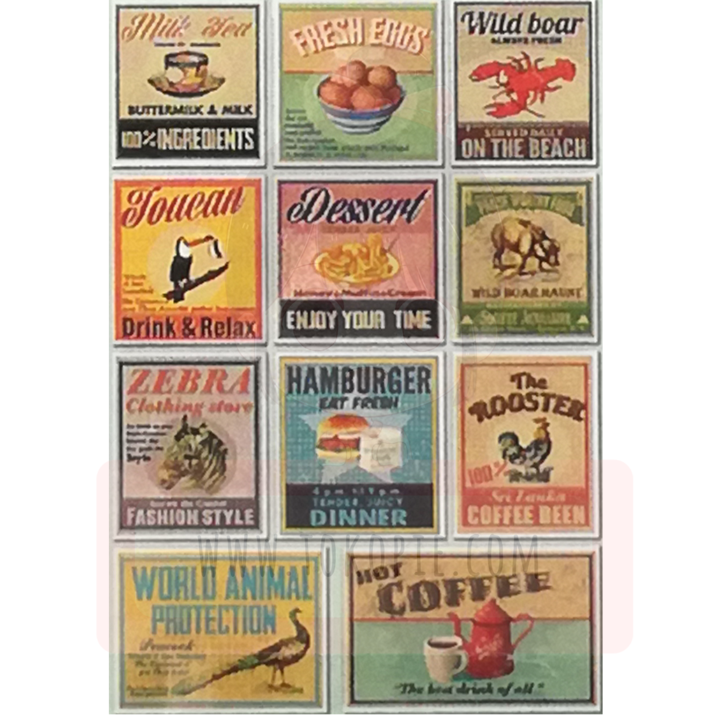 Palladium Vintage Label Flake Sticker